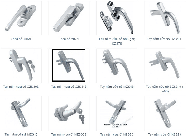 Phụ kiện cửa nhôm kính