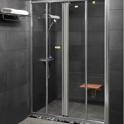 Phòng kính tắm cánh cửa lùa kính cường lực 10mm