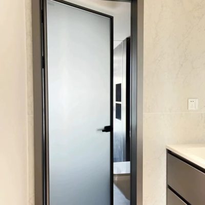 Cửa đi mở quay 1 cánh hệ nhôm Slim