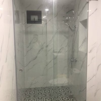 Cabin kính 2 cánh lùa