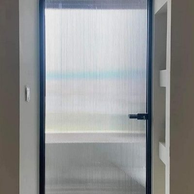 Cửa nhôm Slim mở quay uốn vòm kính sóng cao cấp